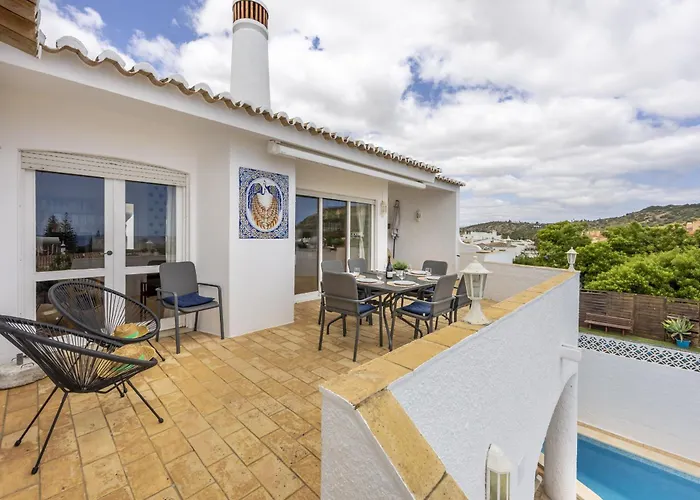 Coolhousesalgarve Luz, 3 Bed Linked House, Pool, Superb Panoramic Sea View, Casa Buganvílias Сasa de vacaciones Luz